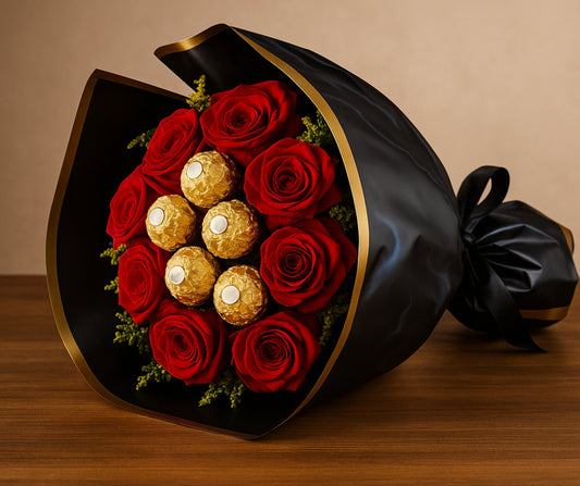Red Rose & Chocolate Indulgence